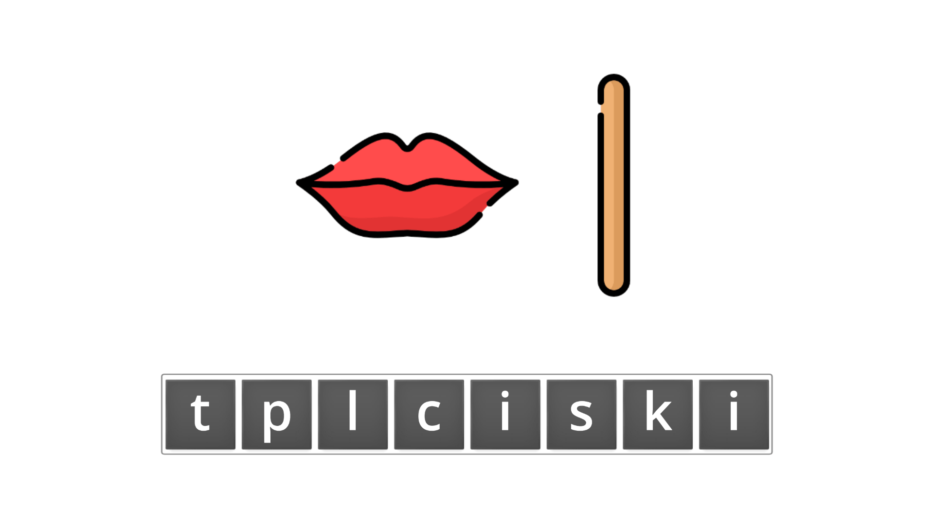 esl resources - flashcards - compound nouns  - unscramble - lipstick